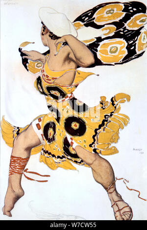 'Ephèbe', Kostüme für die Ballets Russes Produktion von Tscherepnin, Narcisse, 1911. Artist: Leon Bakst Stockfoto