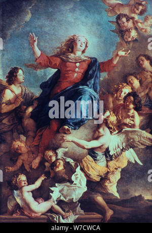 "Die Himmelfahrt der Jungfrau", 17./Anfang des 18. Jahrhunderts. Künstler: Charles de la Fosse Stockfoto