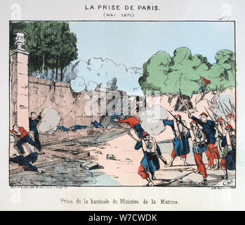 "La Prise de Paris", Mai 1871. Artist: Anon Stockfoto