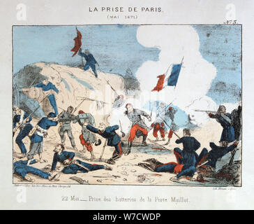 "La Prise de Paris", 22. Mai 1871. Artist: Anon Stockfoto