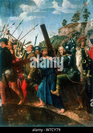 "Jesus auf der Straße nach Golgota', Ende 15./Anfang des 16. Jahrhunderts. Artist: Michael Sittow Stockfoto