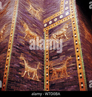 Detail der Ischtar-tor Babylon, c 604 - C 562 v. Chr.. Artist: Unbekannt Stockfoto