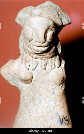 Terrakotta weibliche Figur, Indus Valley, Mohenjo-Daro, 2500-2000 BC. Artist: Unbekannt Stockfoto