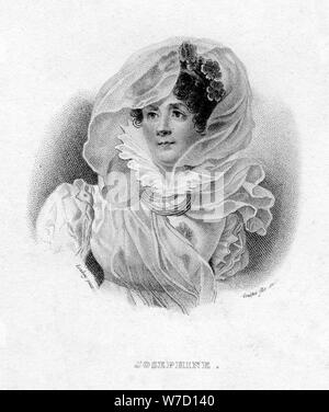 Joséphine de Beauharnais, erste Frau von Napoléon Bonaparte, und Kaiserin von Frankreich, 19. Artist: Couche Stockfoto