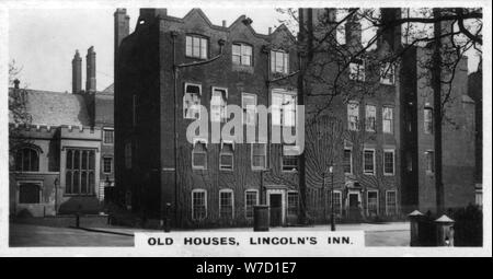 "Alte Häuser, Lincoln's Inn', London, c 1920. Artist: Unbekannt Stockfoto