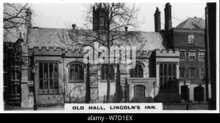 "Alten Hall, Lincoln's Inn', London, c 1920. Artist: Unbekannt Stockfoto