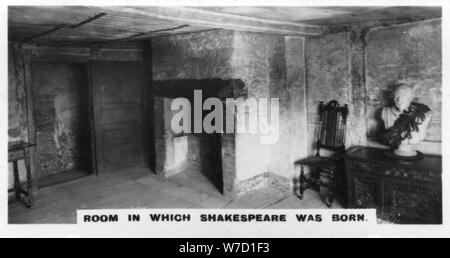 "Raum, in dem Shakespeare geboren wurde', (c 1920). Artist: Unbekannt Stockfoto