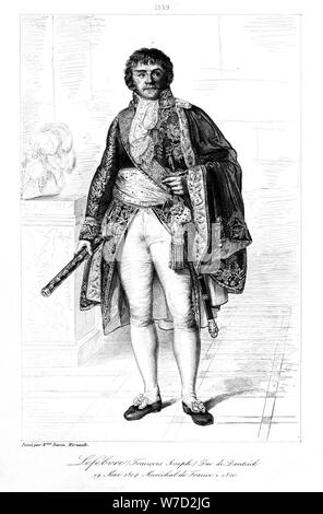 Francois Joseph Lefebvre (1755-1820), duc de Dantzig, 1839 Künstler: Francois Pigeot Stockfoto