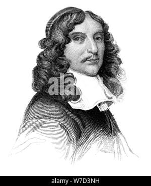 Andrew Marvell, 17. Jahrhundert Englisch metaphysischen Dichter, (c 1850). Artist: Unbekannt Stockfoto