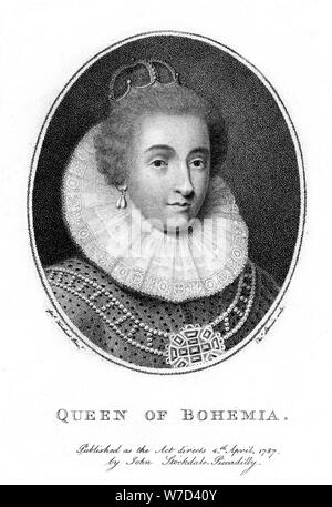 Elizabeth, kurfürstin von der Pfalz und Königin von Böhmen, (1787). Artist: Taylor Stockfoto