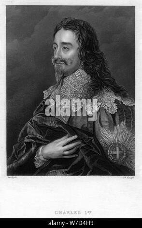 Charles I von England, (19. Jahrhundert). Artist: TW Ritter Stockfoto