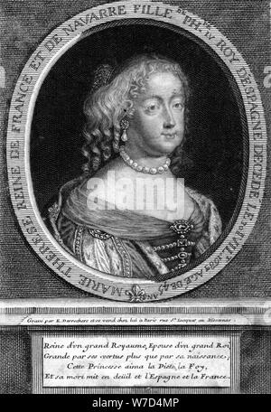 Maria Theresia von Spanien, Ehefrau von Ludwig XIV. von Frankreich, (Ende 17. Jahrhundert). Artist: Etienne Desrochers Stockfoto