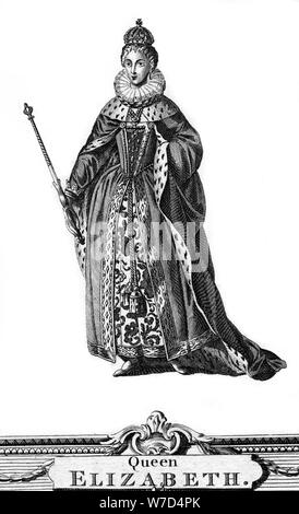 Elisabeth I. von England (1533-1603). Artist: Unbekannt Stockfoto