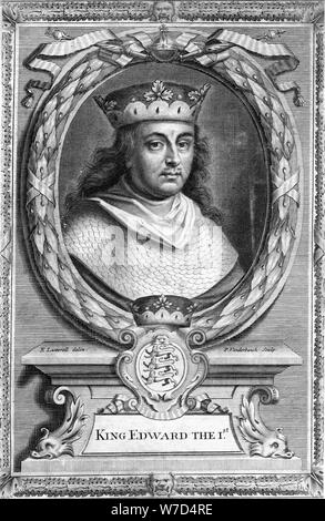 Edward I. von England (1239-1307). Artist: P Vanderbanck Stockfoto