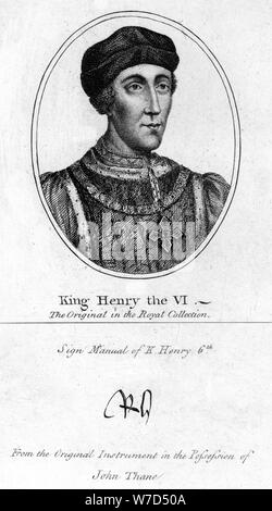 Heinrich VI. von England (1421-1471). Artist: Unbekannt Stockfoto