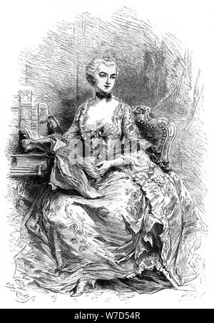 Madame de Pompadour. Artist: Barbant Stockfoto