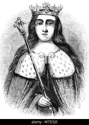 Anne Neville, Königin von König Richard III. von England 1483-1485. Artist: Anne Neville Artist: Unbekannt Stockfoto