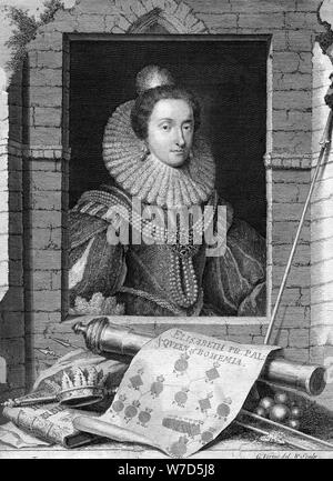 Elisabeth von Böhmen, c 1700-1750. Artist: George Vertue Stockfoto