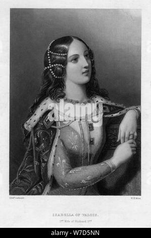 Isabella von Valois, zweite Ehefrau von Richard II, c.1860 Künstler: WH Mote Stockfoto