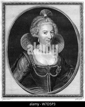 Anna von Dänemark, Königin von König James I von England und VI. von Schottland, 1786. Artist: goldar Stockfoto