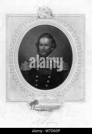 Nathaniel Lyon (1818-1861), amerikanischer General, 1863. Artist: Unbekannt Stockfoto