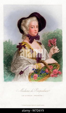 Madame de Pompadour, c 1740-1800. Artist: Unbekannt Stockfoto