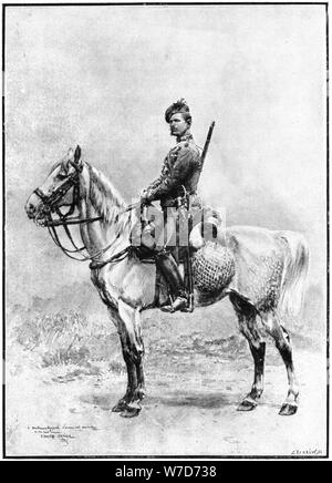 Ein chasseur der Wache, Russland, 1892 Künstler: Jean Baptiste Edouard Detaille Stockfoto