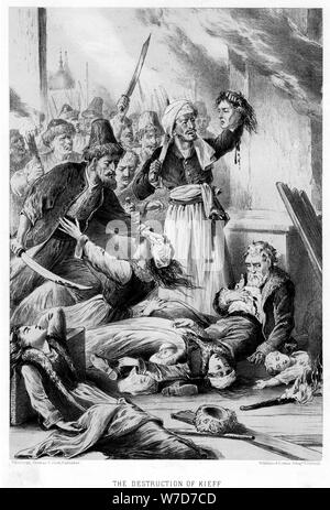Von der Vernichtung von Kieff', c 19. Artist: Unbekannt Stockfoto