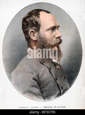 Franz Joseph I., Kaiser von Österreich. Artist: Unbekannt Stockfoto