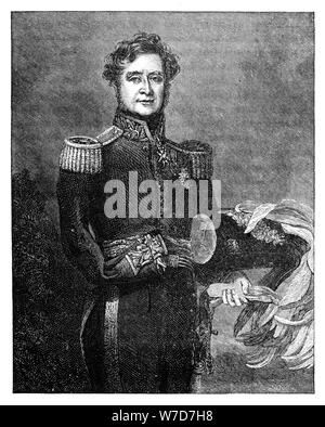 Fitzroy James Henry Somerset (1788-1855), 1. Baron Raglan, Englischer Soldat. Artist: Unbekannt Stockfoto