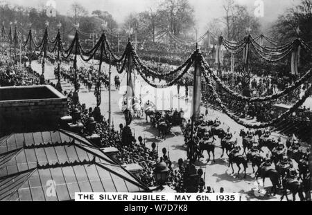 King George V Silver Jubilee, London, 6. Mai 1935. Artist: Unbekannt Stockfoto