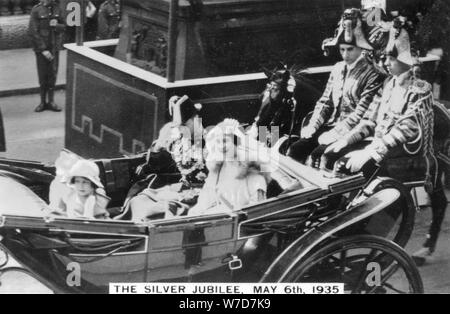 King George V Silver Jubilee, London, 6. Mai 1935. Artist: Unbekannt Stockfoto