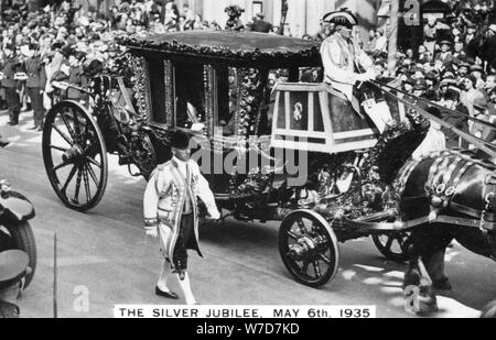 King George V Silver Jubilee, London, 6. Mai 1935. Artist: Unbekannt Stockfoto