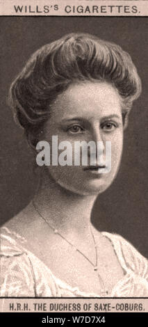 H.R.H die Herzogin von Sachsen-coburg, 1908. Artist: WD & HO Will Stockfoto