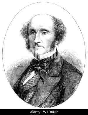 John Stuart Mill (1806-1873), englischer Sozialreformer und Philosoph. Artist: Unbekannt Stockfoto