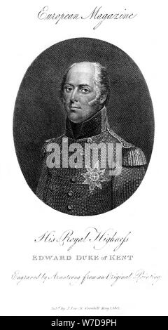 "Seine Königliche Hoheit Edward, Duke of Kent', 1801. Artist: Armstrong Stockfoto