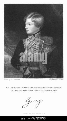 Georg Friedrich Alexander Karl Ernst August von Cumberland, 1831. Artist: TA Dekan Stockfoto