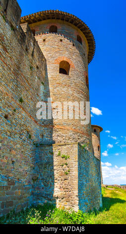 Das Château Comtal Festung von Carcassonne, Frankreich. Stockfoto