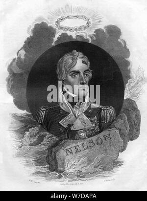 Lord Horatio Nelson, Englisch naval Commander, 1816. Artist: T Wallis Stockfoto