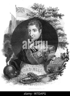 Generalleutnant Herrn Hill, 1816 Künstler: Ich Braun Stockfoto