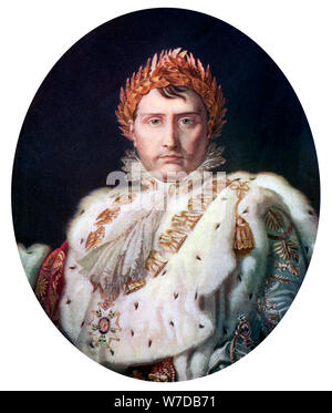"Napoleon I. in seiner Krönung robe', c 1804, c 1920). Artist: Unbekannt Stockfoto