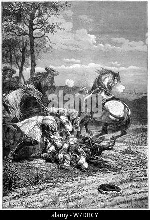 Tod von Turenne, Henri de La Tour d'Auvergne, Marschall von Frankreich, 1898. Artist: Laplante Stockfoto