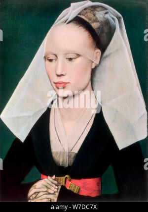 "Bildnis einer Dame", c 1460 (1927) Künstler: Rogier van der Weyden Stockfoto