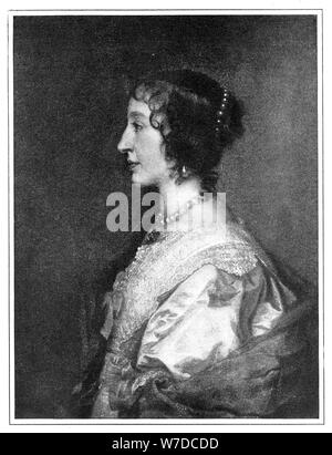 Henrietta Maria von Frankreich (1609-1669), 1899 Künstler: Hanfstaengel Stockfoto