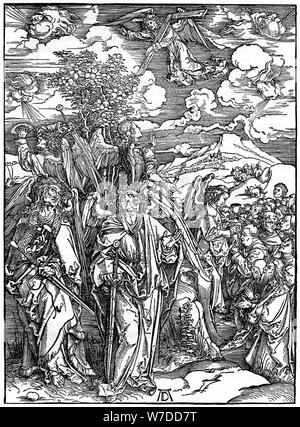 "Die vier Engel, die den Wind', 1498, (1936). Künstler: Albrecht Dürer Stockfoto