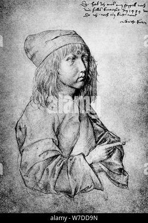 "Self Portrait im Alter von dreizehn Jahren", 1484, (1936). Künstler: Albrecht Dürer Stockfoto