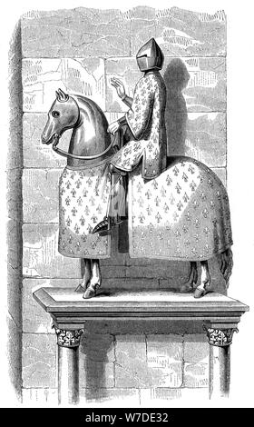 Reiterstandbild von König Philip le Bel, 1575 (1849). Artist: Unbekannt Stockfoto