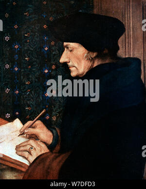 Desiderus Erasmus (1497-1543), deutscher Humanist und Gelehrter, 1523 Künstler: Hans Holbein der Jüngere Stockfoto