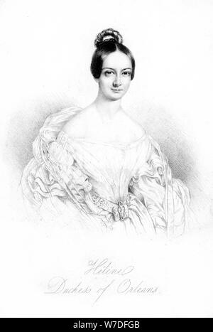 Hélène von Mecklenburg-Schwerin, Herzogin von Orléans (1814-1858), 19. Artist: Unbekannt Stockfoto