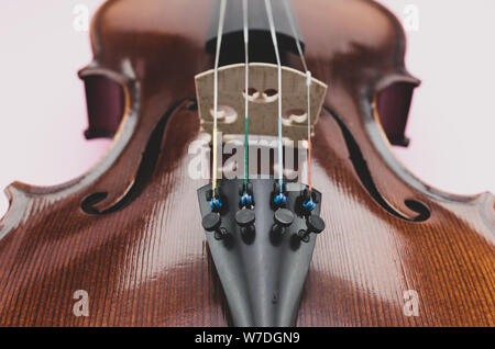 Violine harmonischen Tabelle hohe Betrachtungswinkel Nahaufnahme Stockfoto